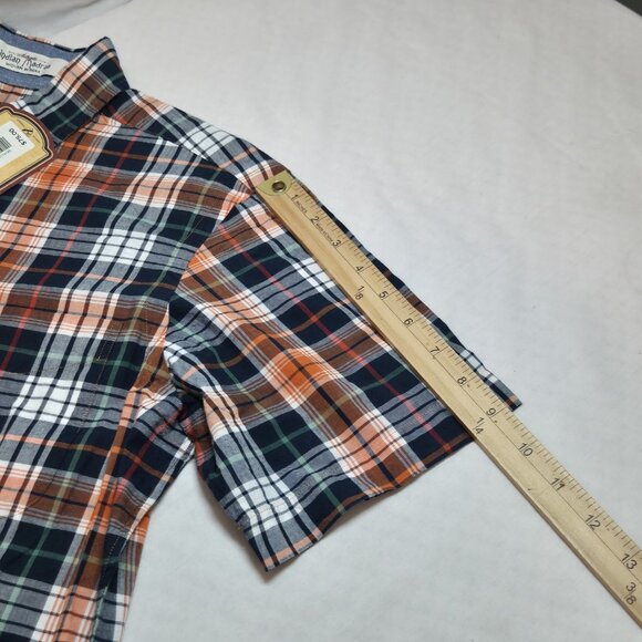 Cremieux Shirt Mens Size L Indian Madras Plaid Button Up Short Sleeve Cotton (45 - Picture 5 of 11